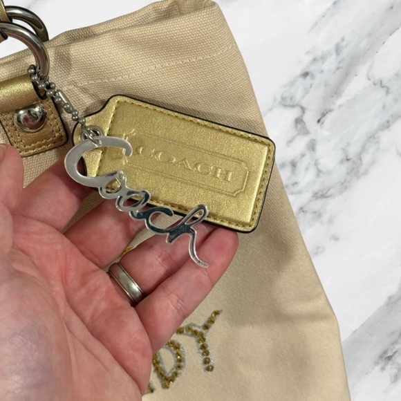 COACH Poppy Goldy Tote Rare Vintage Y2K - Picture 6 of 14